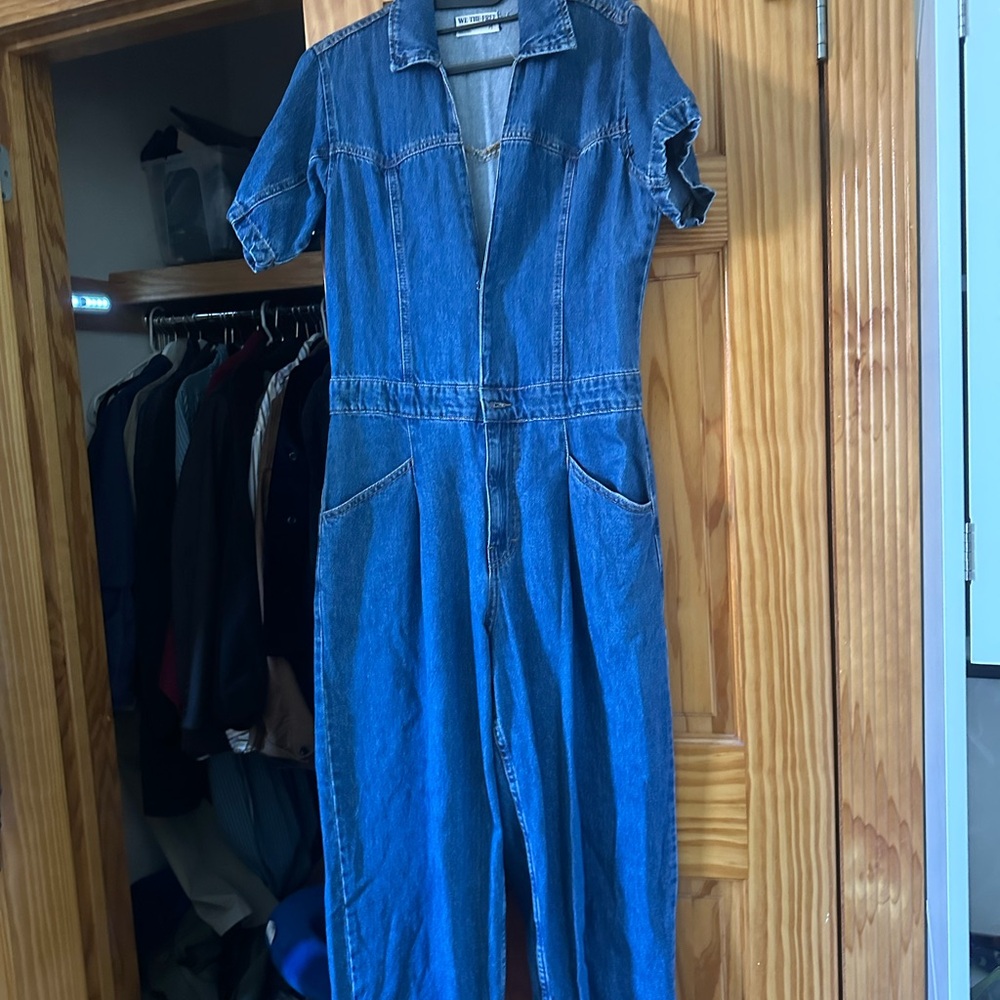 We The Free Classic Barrel Denim Jumpsuit